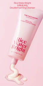 THE FACE SHOP Rice Water Bright Milk & Jelly Double Foaming Cleanser 190ml from Korea