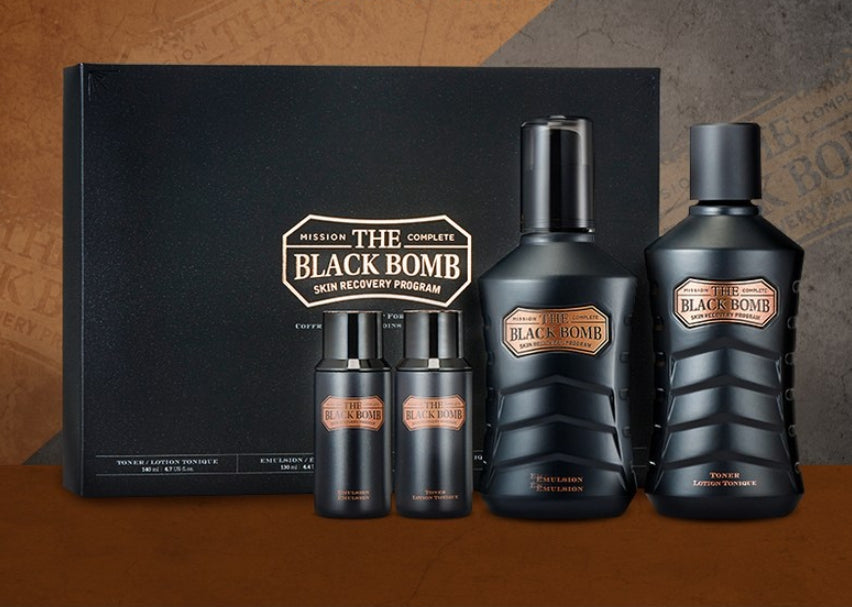 [MEN] THE FACE SHOP The Black Bomb Special Set For Men (4 items) from Korea