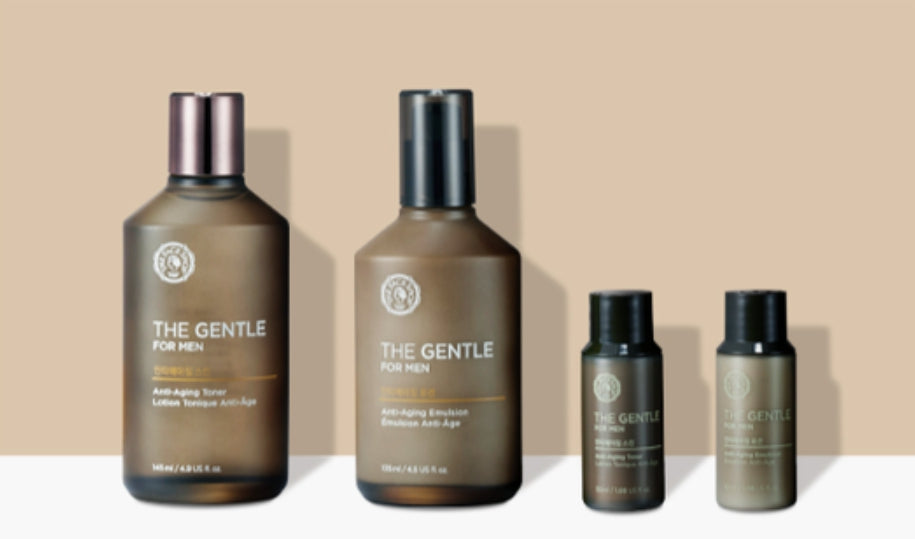 [MEN] THE FACE SHOP The Gentle For Men Anti-Aging Skincare Set (4 items) from Korea