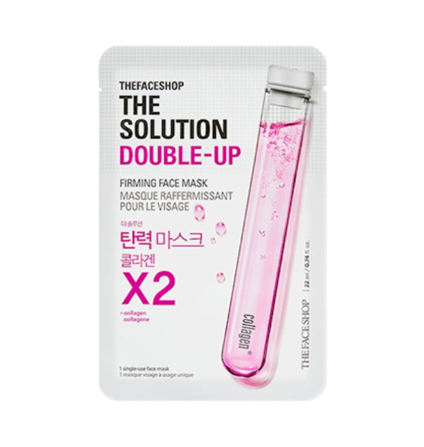 20 x THE FACE SHOP The Solution Double-Up Firming Face Mask 22ml from Korea