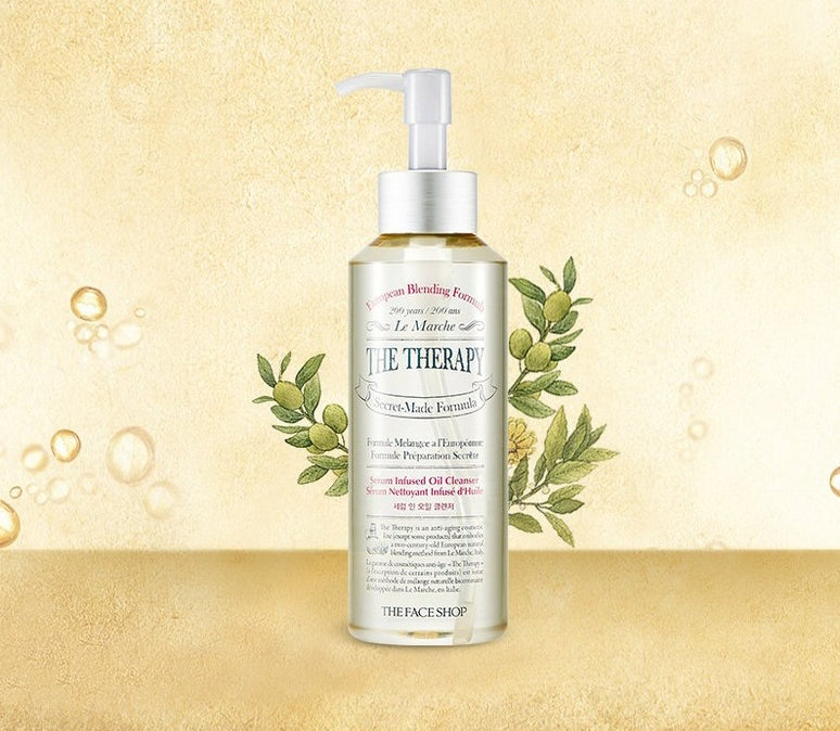 THE FACE SHOP The Therapy Serum Infused Oil Cleanser 225ml from Korea