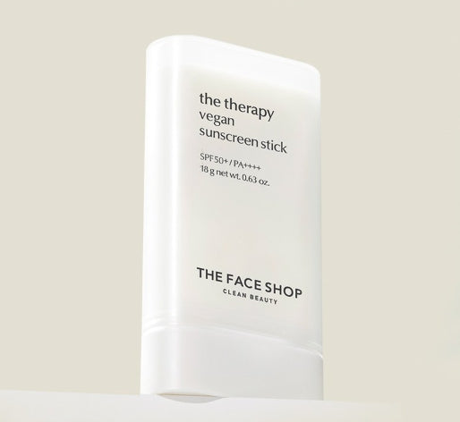 THE FACE SHOP The Therapy Vegan Sunscreen Stick SPF50+ PA++++ 18g from Korea