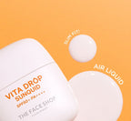 2 x THE FACE SHOP Vita Drop Sunquid SPF50+ PA++++ 50ml - Lightweight Vitamin Sunscreen from Korea