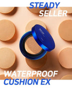 THE FACE SHOP Water Proof Cushion EX 15g SPF50+ PA++++ (V203 Natural Beige) – Long‑Wear Cushion Foundation from Korea