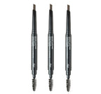 3 x THE FACE SHOP fmgt Brow Lasting Proof Pencil EX 0.2g (04 Gray Brown) – Long‑Wear Waterproof Brow Definer from Korea