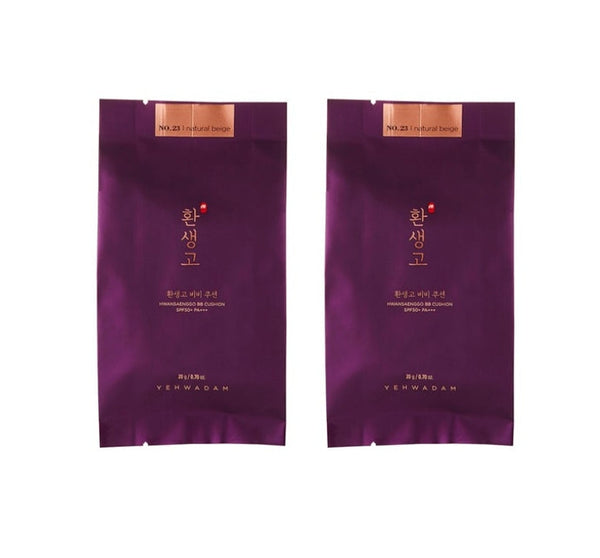 2 x THE FACE SHOP Yehwadam Hwansaenggo BB Cushion #21 #23 Refill from Korea