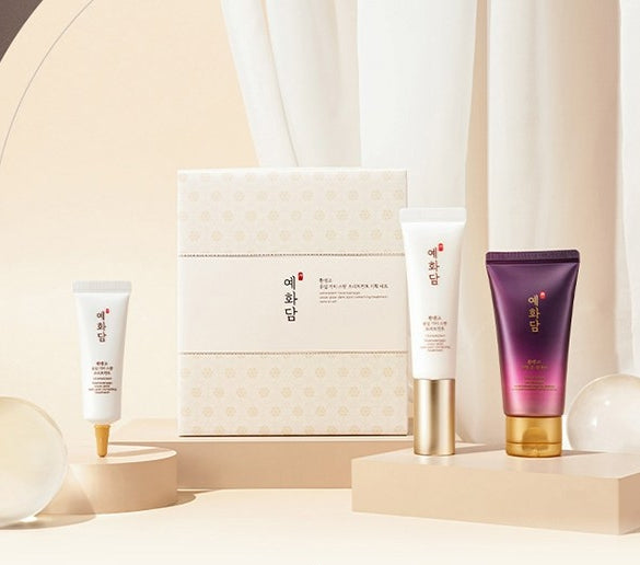 THE FACE SHOP Yehwadam Hwansaenggo Snow Glow Dark Spot Correcting Treatment Special Set (3 Items) from Korea