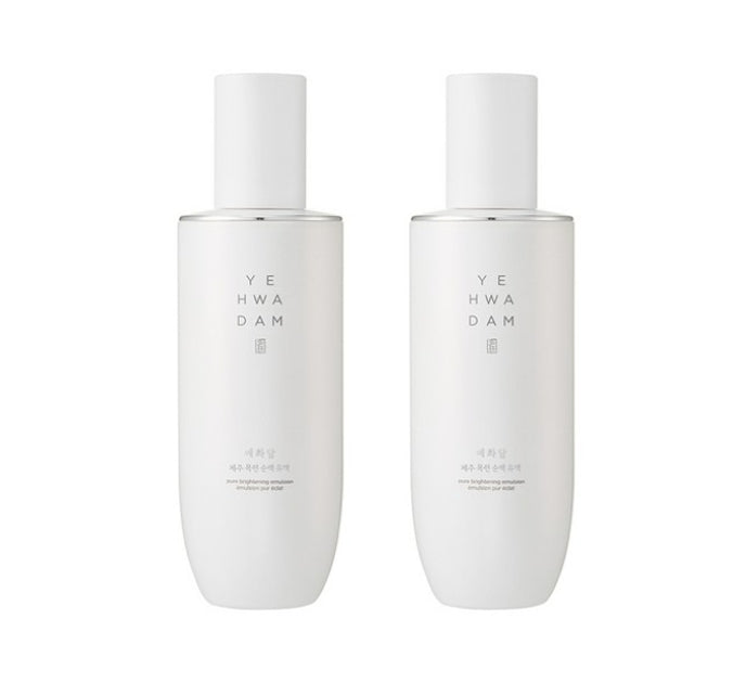 2 x THE FACE SHOP Yehwadam Jeju Magnolia Pure Brightening Emulsion 140ml from Korea
