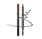 3 x THE FACE SHOP fmgt Brow Lasting Proof Pencil EX 0.2g (02 Brown) – Long‑Wear Waterproof Brow Definer from Korea