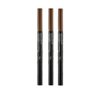 3 x THE FACE SHOP fmgt Brow Lasting Proof Pencil EX 0.2g (02 Brown) – Long‑Wear Waterproof Brow Definer from Korea