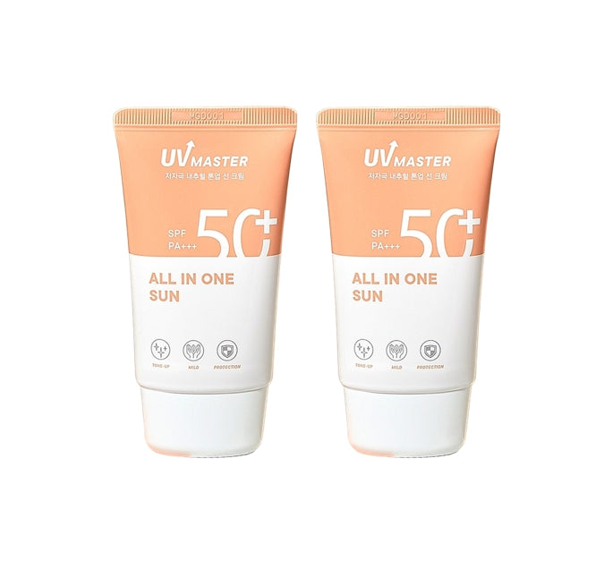 2 x TONYMOLY UV Master All in One Sun Cream 50ml, SPF50+ PA+++ from Korea