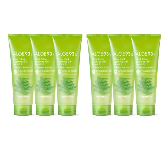 6 x TONYMOLY Aloe 99% Chok Chok Soothing Gel 250ml from Korea