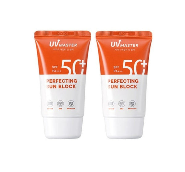 2 x TONYMOLY UV Master Perfecting Sun Block 50ml, SPF50+ PA+++ from Korea