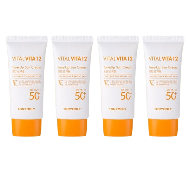 4 x TONYMOLY Vital VITA 12 Tone Up Cream 50ml, SPF50+ PA+++ from Korea