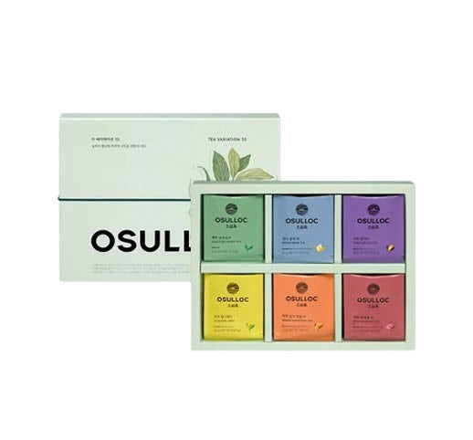 OSULLOC Tea Variation 30 Gift Set, 30ea ( 6 Flavors X 5 Ea), from Korea by OSULLOC