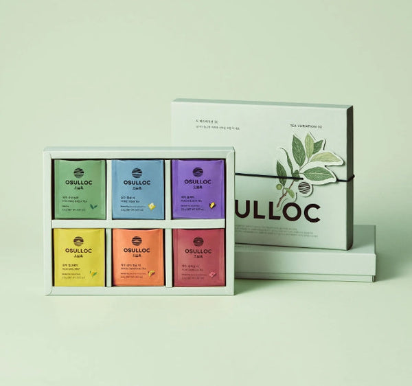OSULLOC Tea Variation 30 Gift Set, 30ea ( 6 Flavors X 5 Ea), from Korea by OSULLOC