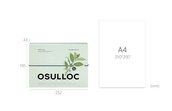 OSULLOC Tea Variation 30 Gift Set, 30ea ( 6 Flavors X 5 Ea), from Korea by OSULLOC