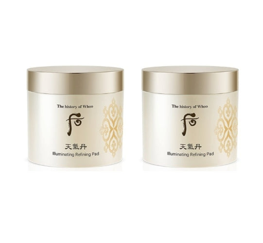 2 x The History of Whoo Cheongidan Hwahyun Illuminating Refining Pad 160ml(60ea) from Korea