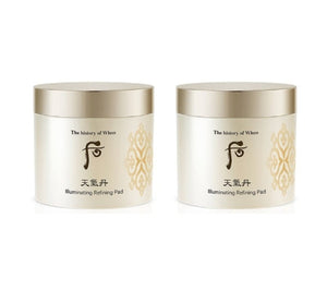 2 x The History of Whoo Cheongidan Hwahyun Illuminating Refining Pad 160ml(60ea) from Korea