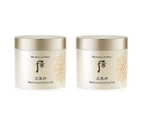 2 x The History of Whoo Cheongidan Hwahyun Illuminating Refining Pad 160ml(60ea) from Korea