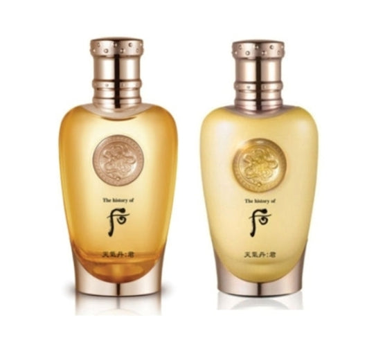 The History of Whoo Cheongidan:Kun Hwa Yang Skin + Lotion Set for men’s hydration and anti-aging skincare
