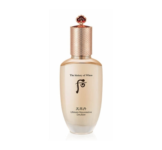 The History of Whoo Cheonyuldan Hwayul Ultimate Rejuvenating Emulsion bottle for firming and nourishing hydration