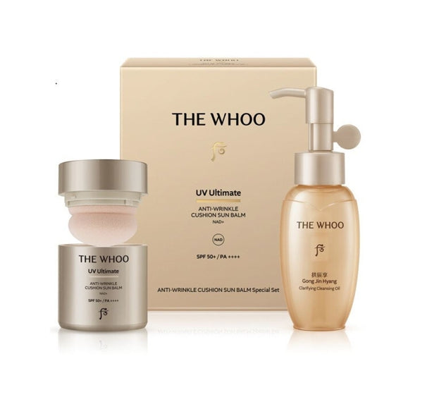 The History of Whoo Gongjinhyang Jinhaeyoon Cushion Sun Balm July 2025 Set (2 Items) from Korea