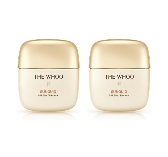 The History of Whoo Gongjinhyang Jinhaeyoon Sunquid bottle for lightweight sun protection and skin hydration