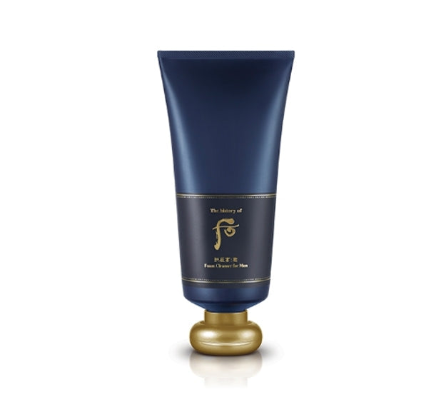 The History of Whoo Gongjinhyang:Kun Jayang Foam Cleanser tube for men’s gentle cleansing and skin revitalization