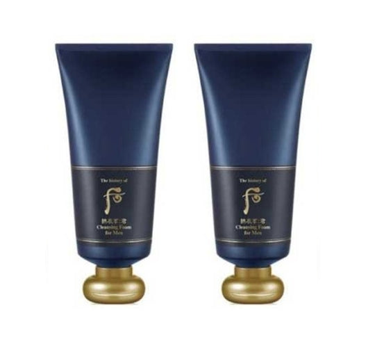 The History of Whoo Gongjinhyang:Kun Jayang Foam Cleanser tube for men’s gentle cleansing and skin revitalization