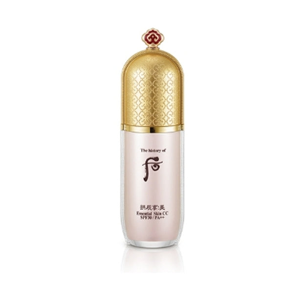 The History of Whoo Gongjinhyang:Mi Essential CC Cream tube for tone correction, hydration, and glowing skin