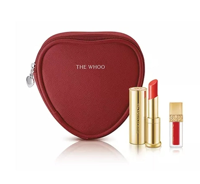 The History of Whoo Gongjinhyang:Mi Glow Lip Balm Red March 2024 Set (3 Items) from Korea