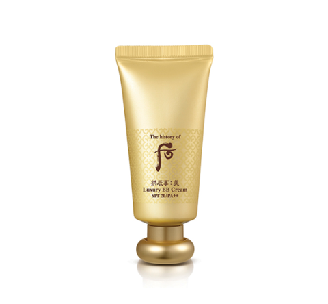 The History of Whoo Gongjinhyang:Mi Luxury BB Cream tube for radiant skin coverage and nourishing care