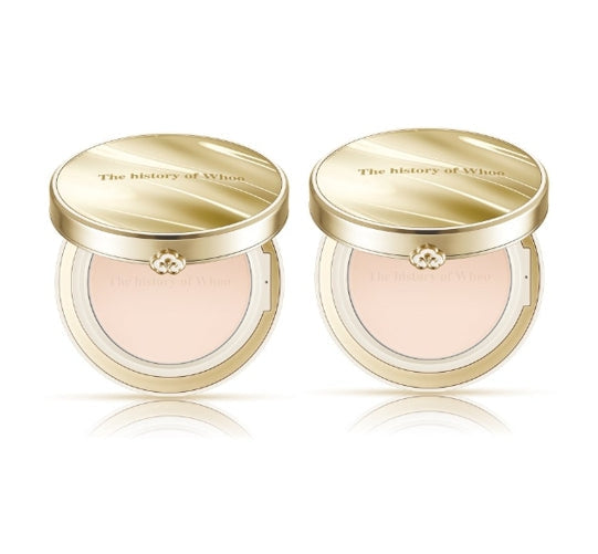 The History of Whoo Gongjinhyang:Mi Luxury Glow Pressed Powder compact for setting makeup and adding a luminous finish