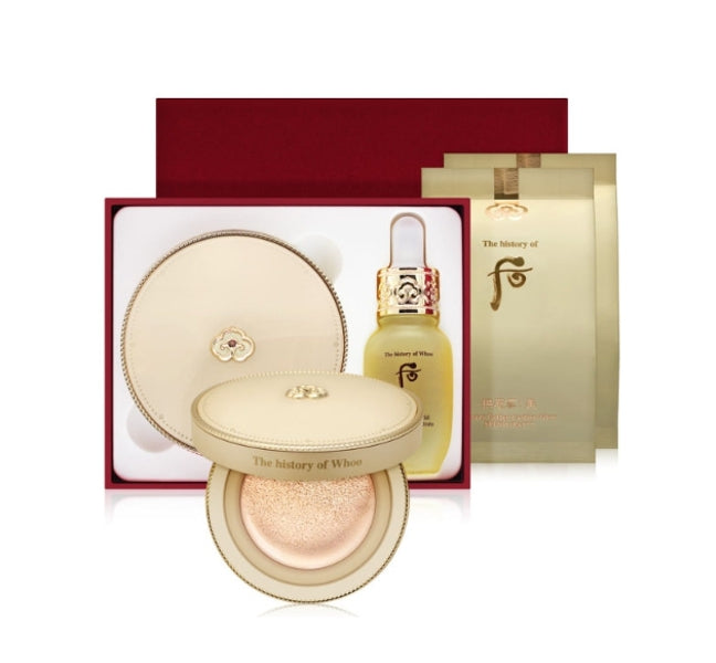 The History of Whoo Gongjinhyang:Mi Luxury Golden Cushion #21 March 2024 Set (4 Items) from Korea