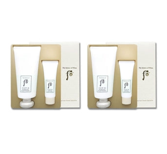 2 x The History of Whoo Gongjinhyang:Seol Brightening Cleansing Foam July 2025 Set (2 Items) from Korea