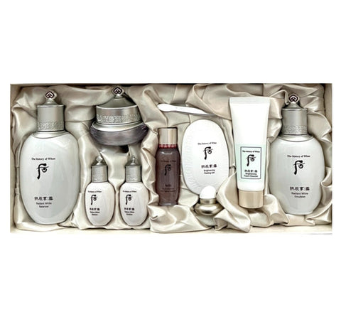 The History of Whoo Gongjinhyang:Seol Mibaek Radiant White Set for skin brightening, hydration, and tone correction
