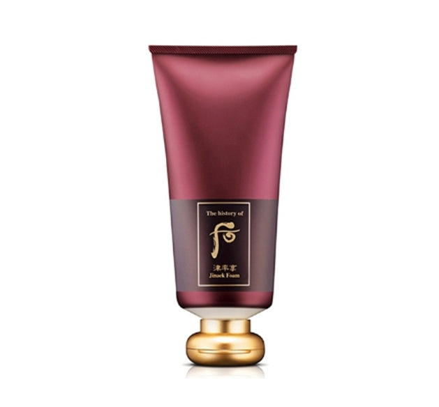 The History of Whoo Jinyulhyang Essential Foam Cleanser tube for gentle cleansing and firming mature skin