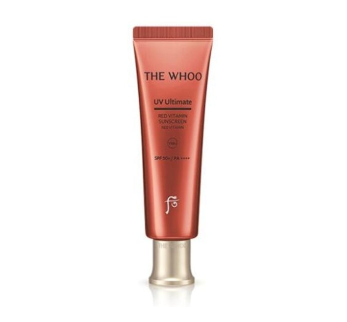 The History of Whoo UV Ultimate Red Vitamin Sun tube for sun protection and skin brightening with red vitamins