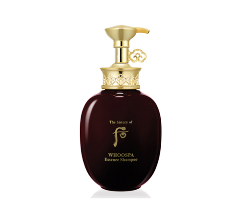 The History of Whoo WHOOSPA Essence Shampoo bottle for gentle cleansing and herbal scalp care