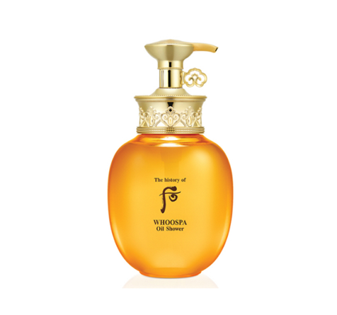 The History of Whoo WHOOSPA Oil Shower bottle for gentle cleansing and deep skin hydration