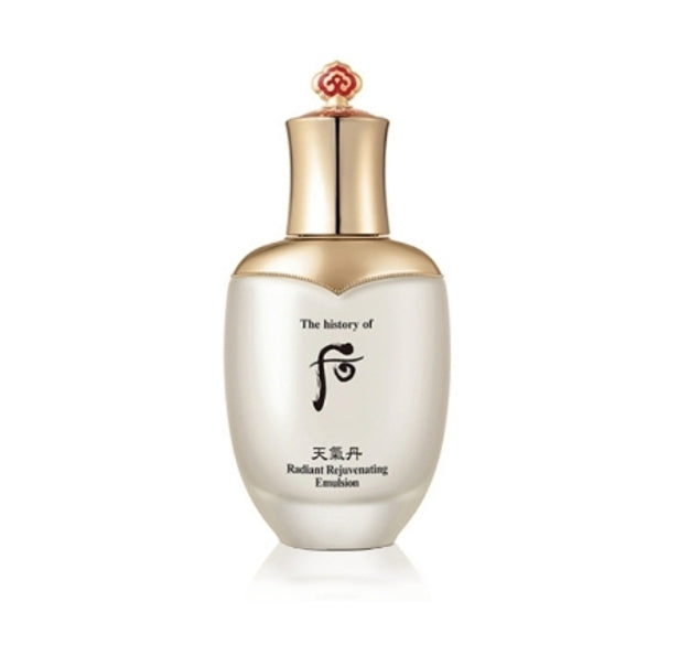 The History of Whoo Cheongidan Hwahyun Radiant Rejuvenating Emulsion bottle for hydration, firming, and brightening care