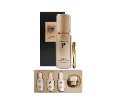 The History of Whoo Cheonyuldan Hwayul Ultimate Regenerating Eye Lift Cream Set for firming and rejuvenating the eye area