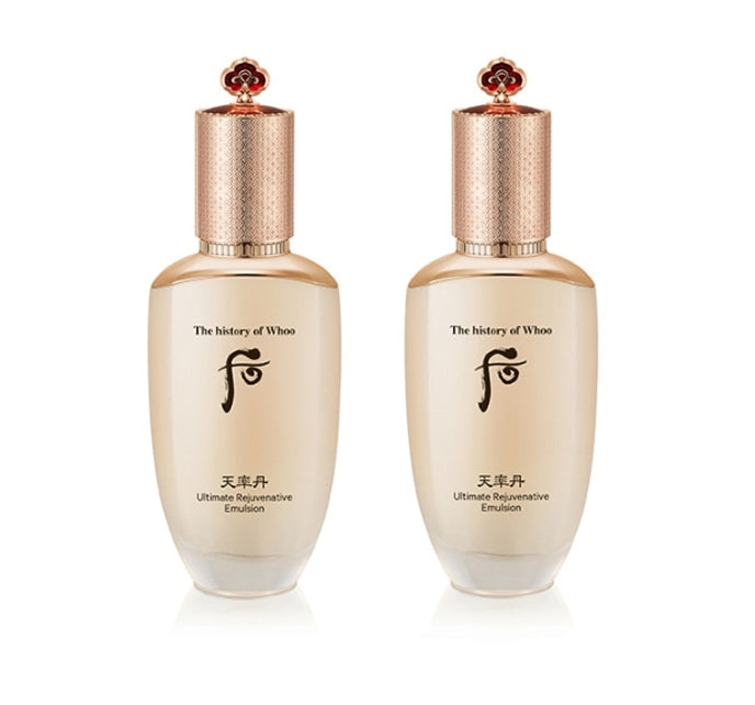 The History of Whoo Cheonyuldan Hwayul Ultimate Rejuvenating Emulsion bottle for firming and nourishing hydration