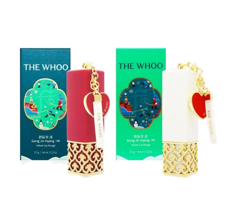 The History of Whoo Gongjinhyang:Mi Velvet Lip Rouge Holiday Edition, 2 Colours from Korea