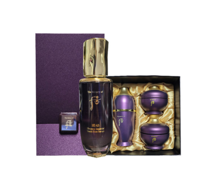 The History of Whoo Hwanyu Boncho Imperial Youth First Serum Set for skin revitalization and optimal skincare absorption