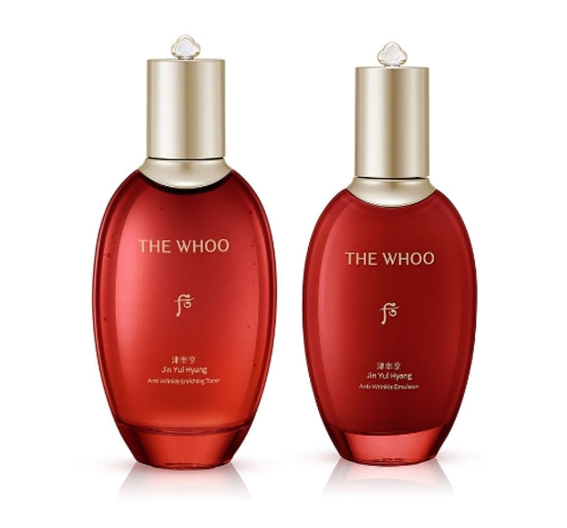The History of Whoo Jinyulhyang Anti Wrinkle Toner 150ml + Emulsion 150ml from Korea