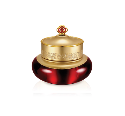 The History of Whoo Jinyulhyang Jinyul Eye Cream jar for anti-aging care around the eyes with red ginseng