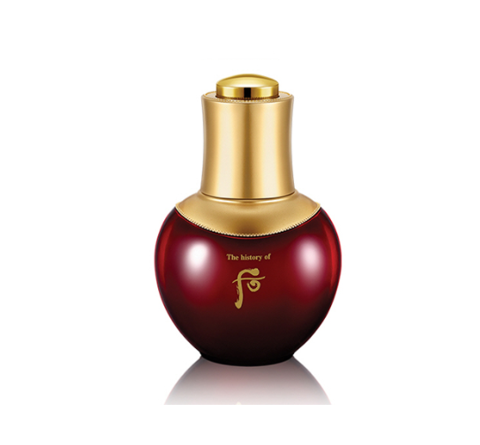 The History of Whoo Jinyulhyang Red Wild Ginseng Facial Oil bottle for nourishing and firming mature skin