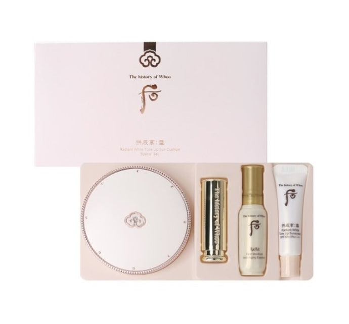 The History of Whoo Seol Radiant Tone-Up Sun Cushion Set (5 Items) July 2025 from Korea
